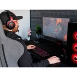 Arozzi Arena Moto Gaming-Tisch, Black schwarz, höhenverstellbar auf Knopfdruck, vollflächiges Mauspad