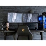 Arozzi Arena Moto Gaming-Tisch, Black schwarz, höhenverstellbar auf Knopfdruck, vollflächiges Mauspad