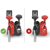 BESSEY Querverbinder-Set STE-CC-SET, Halterung schwarz/rot, 2 Stück, für Deckenstützen mit Ø 20mm bis 34mm