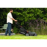 Bosch Heimwerken & Garten Akku-Rasenmäher Rotak18V2-43, 36 Volt (2x18V)+Messer+Mulch-Plug grün/schwarz, 2x Li-Ionen Akku 4,0Ah, POWER FOR ALL ALLIANCE
