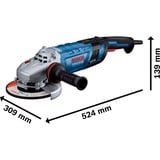 Bosch Professional Winkelschleifer GWS 30-180 PB Professional blau/schwarz, 2.800 Watt
