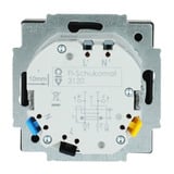 Busch-Jaeger FI-SCHUKOMAT Einsatz mit Fehlerstrom-Schutzschalter Typ 3120 EUCB-885, Steckdose schwarz (matt), Retail