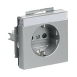 Busch-Jaeger Schutzkontakt Steckdosen Einsatz aluminium, Retail