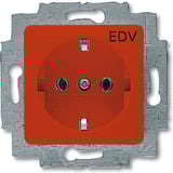 Busch-Jaeger Schutzkontakt Steckdosen Einsatz 20 EUC/DV-217-101 rot, Retail