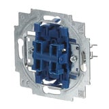 Busch-Jaeger Serienschalter-Einsatz 230 Volt 10 Ampere Typ 2000/5 US Unterputz mit Steckklemme blau, Retail