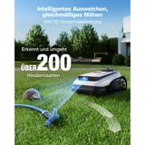 Ecovacs GOAT A1600 LiDAR PRO, Mähroboter weiß/schwarz, Li-Ionen Akku 3,0Ah/32V