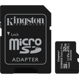 Kingston Canvas Select Plus 32 GB microSDHC, Speicherkarte schwarz, 3er-Pack, UHS-I U1, Class 10, V10, A1