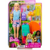 Mattel Barbie “It takes two! Camping” Spielset mit Malibu Puppe mit Hündchen und Accessoires