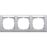 Merten Rahmen dreifach aluminium, Retail