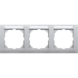 Merten Rahmen dreifach aluminium, Retail