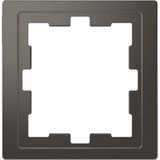 Merten Rahmen einfach für Senkrecht- und Waagerechtmontage, Thermoplast lackiert, matt anthrazit, Retail