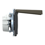 Merten Schutzkontaktsteckdose mit Klappdeckel bronze, Retail