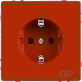 Merten Schutzkontaktsteckdose mit Steckklemmen orange, Retail