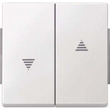 Merten Wippe für Rollladen-Wippschalter- und Wipptaster-Einsatz Typ 343419 weiß (glänzend), Retail