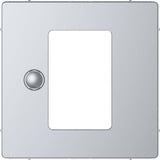 Merten Zentralplatte Universal Temperaturregler edelstahl, Retail