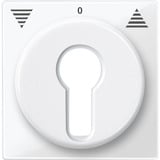Merten Zentralplatte für Rollladeneinsatz, Ausführung Key Switch, glänzend, Thermoplast weiß (glänzend), Retail