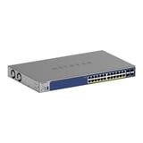 Netgear S3300-28X-PoE+ (GS728TXP), Switch grau, 195W PoE Budget