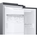 SAMSUNG RH68B8820S9/EG RS8000, Side-by-Side edelstahl/silber, Food Showcase Tür, Festwasseranschluss