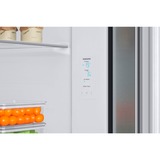 SAMSUNG RH68B8820S9/EG RS8000, Side-by-Side edelstahl/silber, Food Showcase Tür, Festwasseranschluss