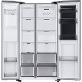 SAMSUNG RH68B8820S9/EG RS8000, Side-by-Side edelstahl/silber, Food Showcase Tür, Festwasseranschluss