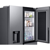 SAMSUNG RH68B8820S9/EG RS8000, Side-by-Side edelstahl/silber, Food Showcase Tür, Festwasseranschluss