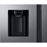SAMSUNG RH68B8820S9/EG RS8000, Side-by-Side edelstahl/silber, Food Showcase Tür, Festwasseranschluss