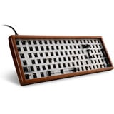 Sharkoon SKILLER SGK50 S2 Wood Barebone, Gaming-Tastatur holz