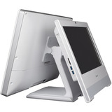 Shuttle POV21, Standfuß weiß, für 1 bis 2 Displays bis 54,6 cm (21,5")