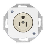 0 Steckdose Reflex Schutzkontakt 15 Ampere weiß, Retail