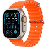 Apple Watch Ultra 2, Smartwatch orange, 49 mm, Ocean Armband, Titangehäuse, Cellular