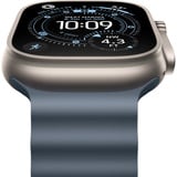 Apple Watch Ultra 3, Smartwatch titan, 49 mm, Ocean Armband maritimblau, Titangehäuse, Cellular