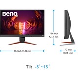 BenQ MOBIUZ EX240N, Gaming-Monitor 60 cm(24 Zoll), schwarz, FullHD, HDR, AMD Free-Sync, 165Hz Panel