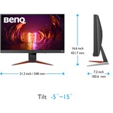 BenQ MOBIUZ EX240N, Gaming-Monitor 60 cm (24 Zoll), schwarz, FullHD, VA, HDR, AMD Free-Sync, 165Hz Panel