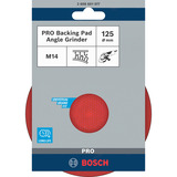 Bosch Professional PRO Backing Pad, Gummi-Schleifteller Ø 125mm schwarz, weich, für Winkelschleifer