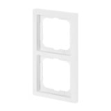 Busch-Jaeger Rahmen zwei-fach, zum Abdecken von Schaltern, Tastern und Steckdosen, matt weiß (matt), Retail