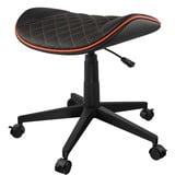 Cougar Gaming-Hocker Crosser, Gaming-Stuhl schwarz/orange, auch als Fußstütze verwendbar