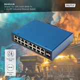 Digitus 16 Port Gigabit Ethernet Netzwerk, Switch 