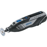 Dremel Akku-Multifunktions-Werkzeug 8250-5/65 (Platinum+), 12Volt schwarz/grau, Li-Ion-Akku 2Ah, 65-teiliges Zubehör, Dremel Box