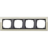 Gira Abdeckrahmen vierfach, Abdeckung beige, Retail