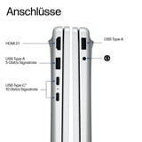 HP Omnibook 3 17-dp0078ng, Notebook silber, AMD Ryzen 7 160, AMD Radeon 680M, 16 GB DDR5, 512 GB (512 GB SSD), ohne Betriebssystem