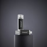 Intenso Twist Line 256 GB, USB-Stick anthrazit/transparent, USB-A 3.2 Gen 1, USB-C 3.2 Gen 1