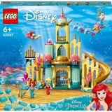 LEGO 43207 Disney Princess Arielles Unterwasserschloss, Konstruktionsspielzeug 