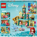 LEGO 43207 Disney Princess Arielles Unterwasserschloss, Konstruktionsspielzeug 