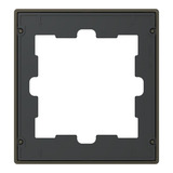 Merten Rahmen einfach mit Montagerahmen aus Metall bronze, Retail