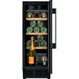 SMETA Weinkühlschrank 15 Flaschen Weinkühler 46 Liter Touch-Bedienfeld schwarz Glastür LED-Innenbeleuchtung Getränkekühlschrank mit fortschrittlichem Kompressor Temperatur: 3–18 °C 