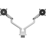 ONE FOR ALL Universal-Doppelmonitorarm DM 7220, Monitorhalterung weiß, für 33 - 89cm (13" - 35") Monitore
