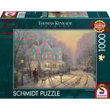 Schmidt Spiele Thomas Kinkade Studios: Feierliche Weihnachtstage, Puzzle 1000 Teile