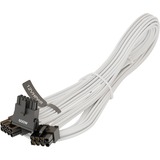 Seasonic 12VHPWR PCIe Adapter Kabel, 90° abgewinkelt weiß, 75cm