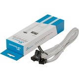 Seasonic 12VHPWR PCIe Adapter Kabel, 90° abgewinkelt weiß, 75cm