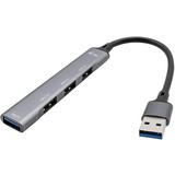 i-tec USB 3.0 Metal HUB 1x USB 3.0 + 3x USB 2.0, USB-Hub silber